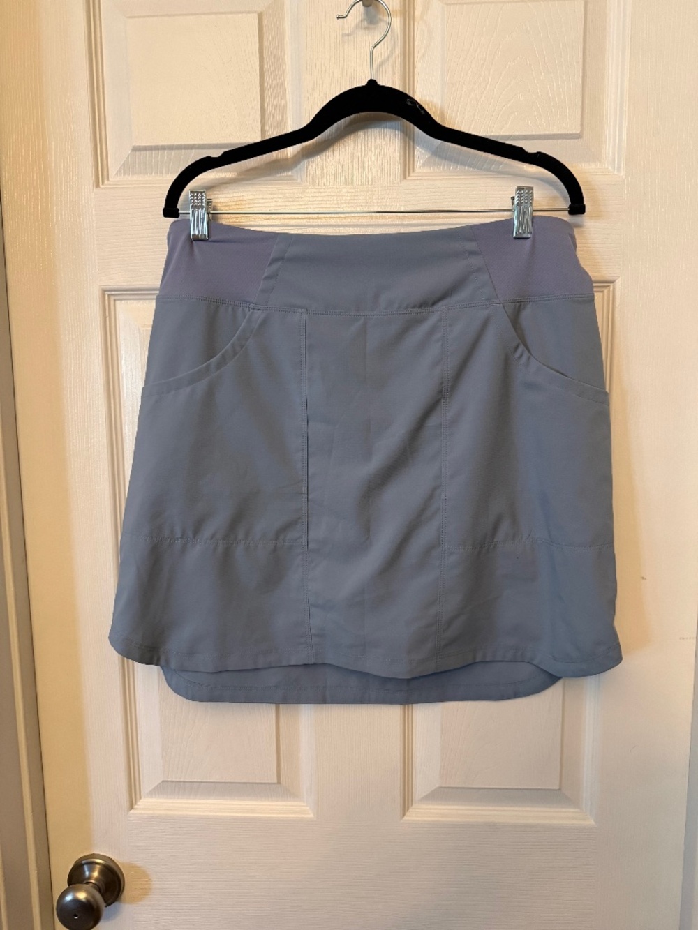 PATAGONIA Light Blue/Gray Tech Hiking Skort, Size L
